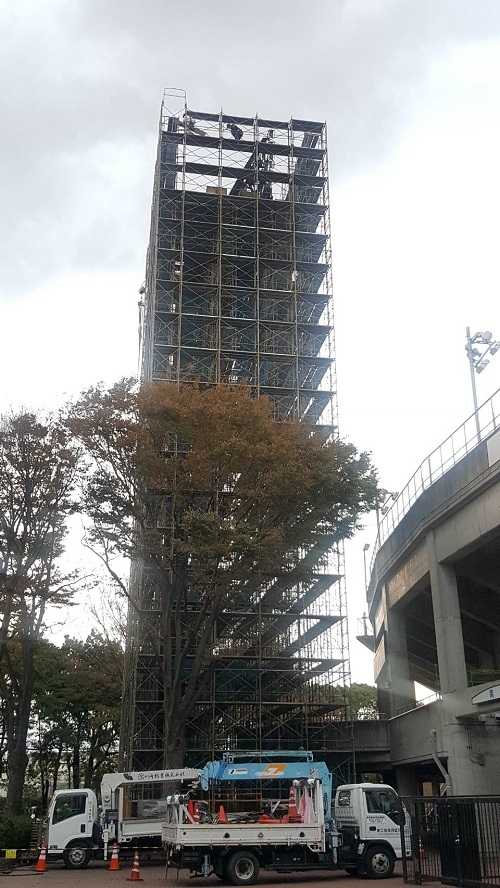 平塚競技場照明塔改修工事
